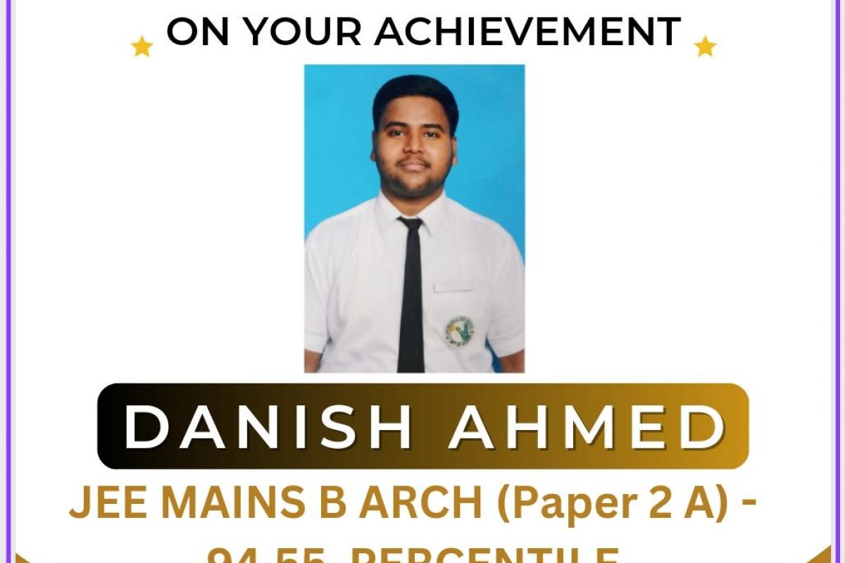 JEE Mains achiever Danish Ahmed