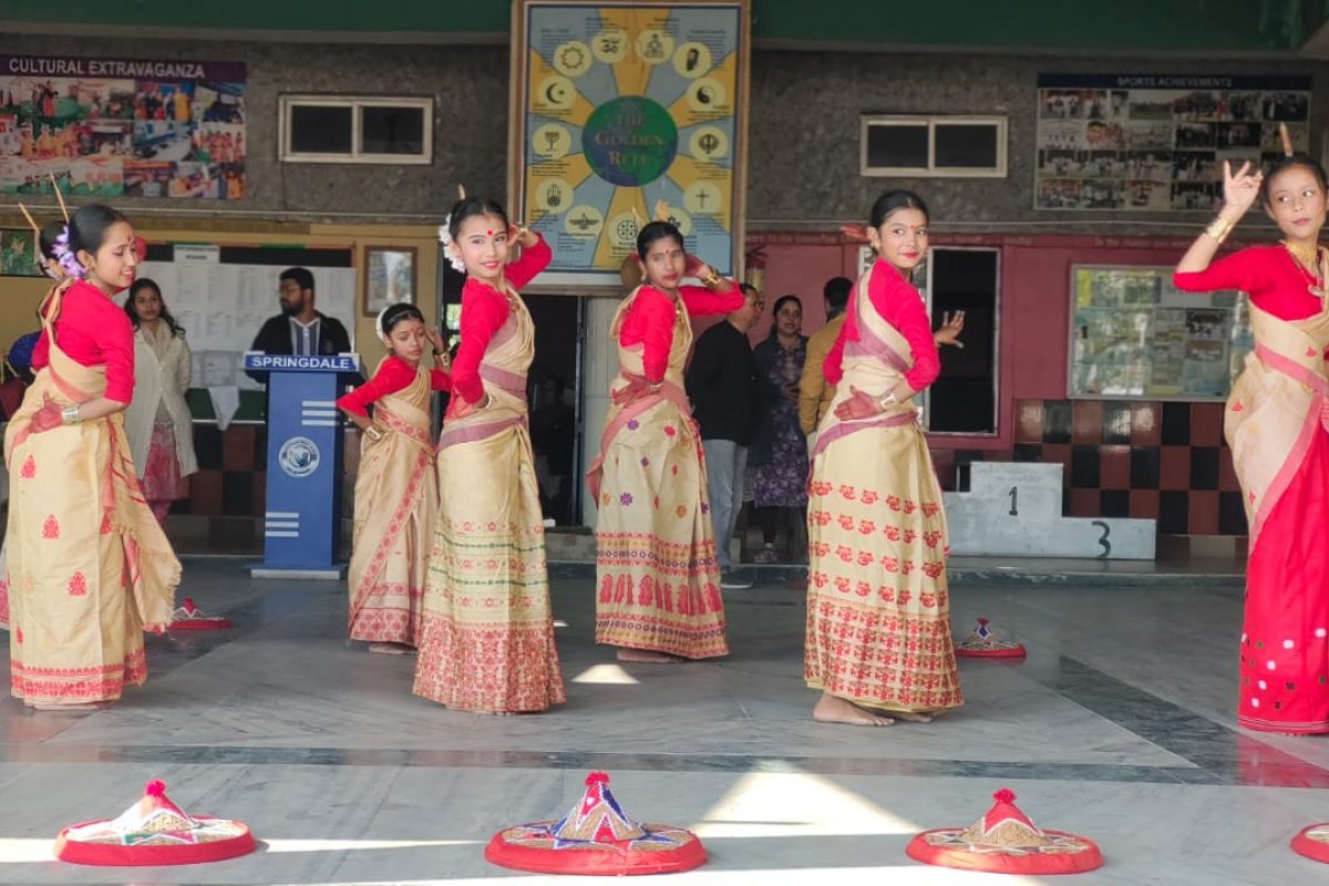 Bihu celebration in the school